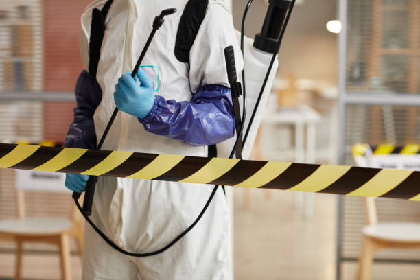 Professional Biohazard Cleanup technician working in Flora, IL
